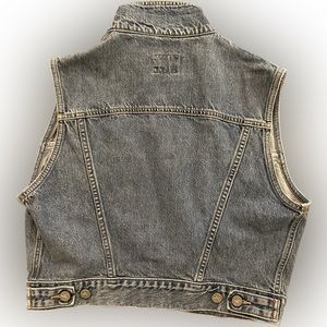 CK1 Calvin Klein Sleeveless Denim Jacket, 100% Cotton, Vintage Y2K